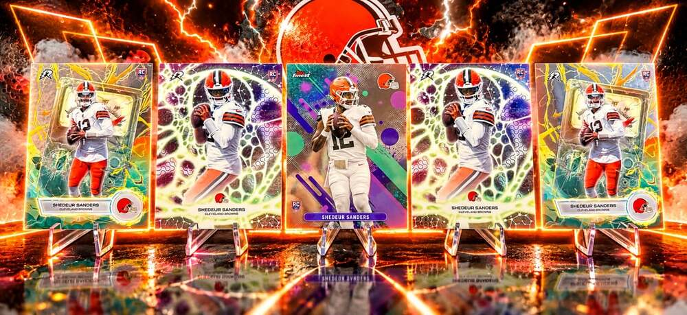 Shedeur Sanders ROOKIE Cleveland Browns Topps NFL Football Trading Card Lot of 5